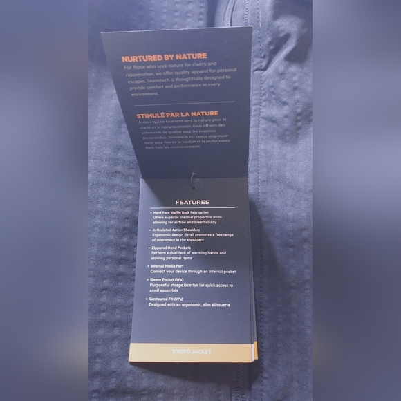 Stormtech NWT Black Kyoto Performance Zip Up Jacket Size Large Water Repellent - Picture 7 of 14